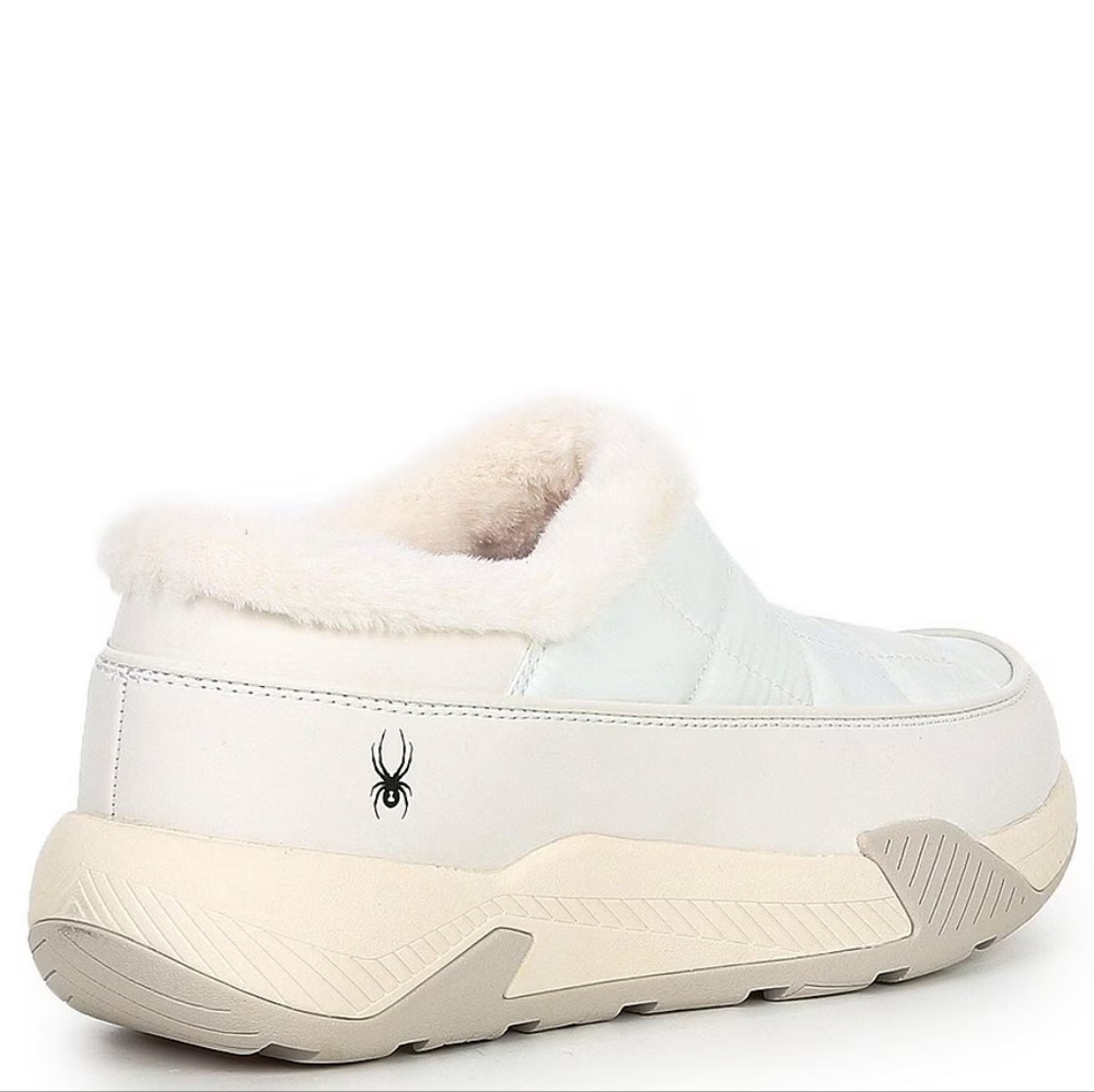 Spyder Women's White Leah Faux Fur Lined Waterproof Slip-On Casual Shoes Size - Picture 3 of 7